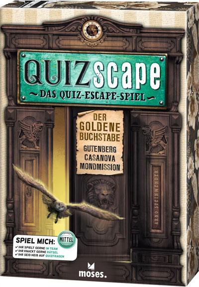 QUIZscape - Der goldene Buchstabe - Cover