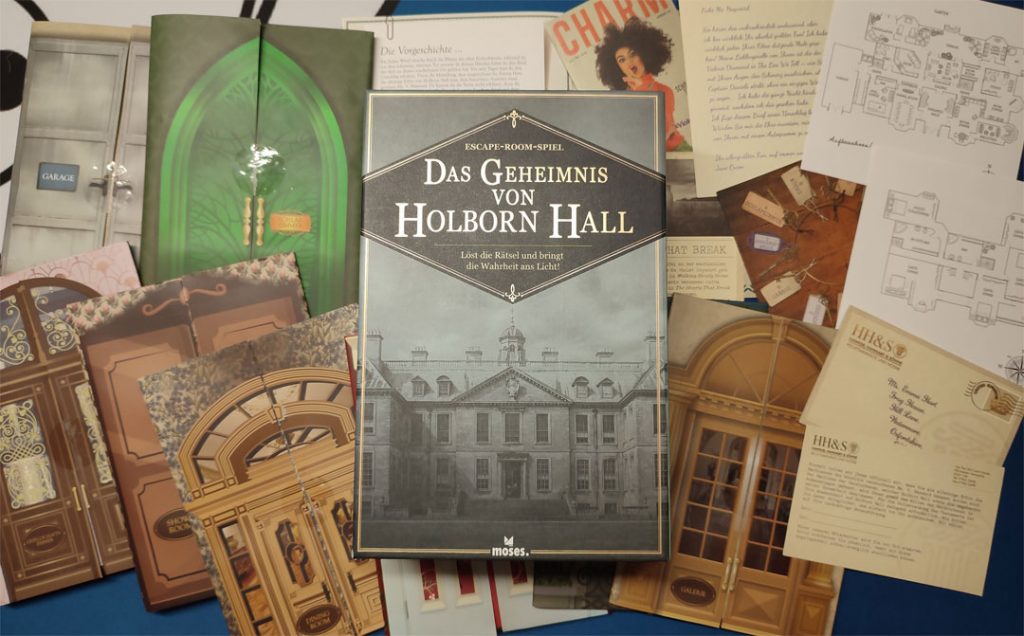 Das Geheimnis von Holborn Hall Spielmaterial