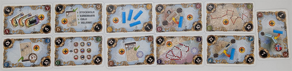 Zug um Zug: Polarlichter -Bonuskarten