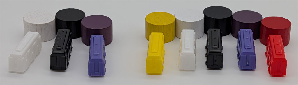 Zug um Zug  Skandinavien / Polarlichter - Spielfiguren