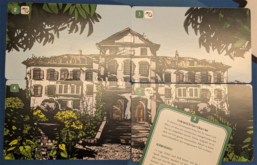 Crime Places: Sanatorium -Spielmaterial