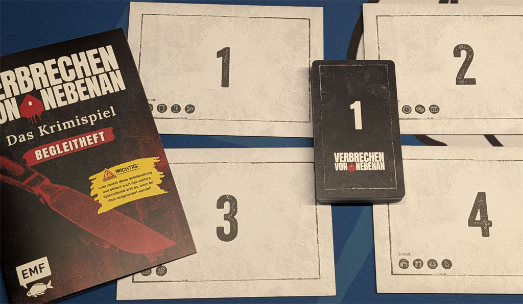Verbrechen von Nebenan - Spielmaterial